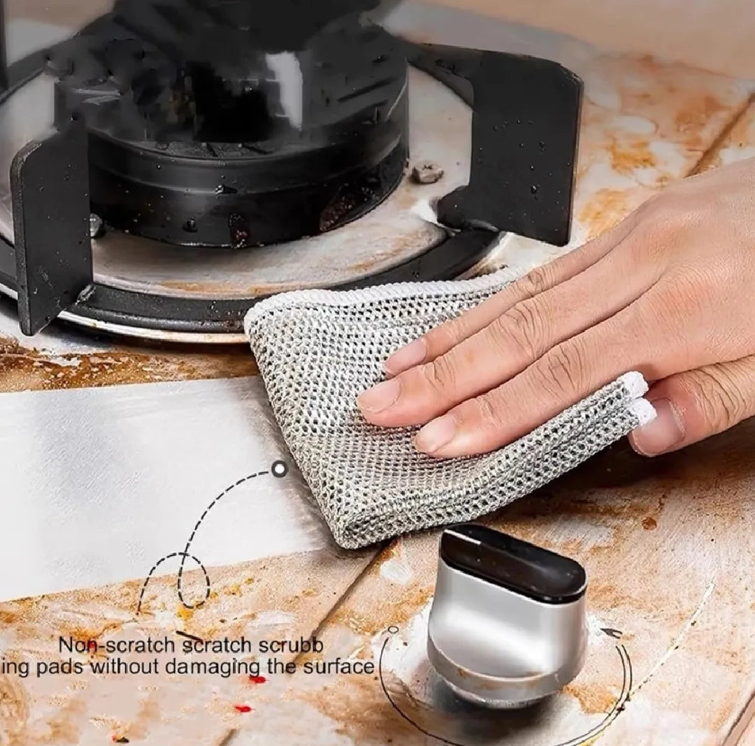 Premium Kitchen Cleaning Mesh Cloth – Pack of 5pcs