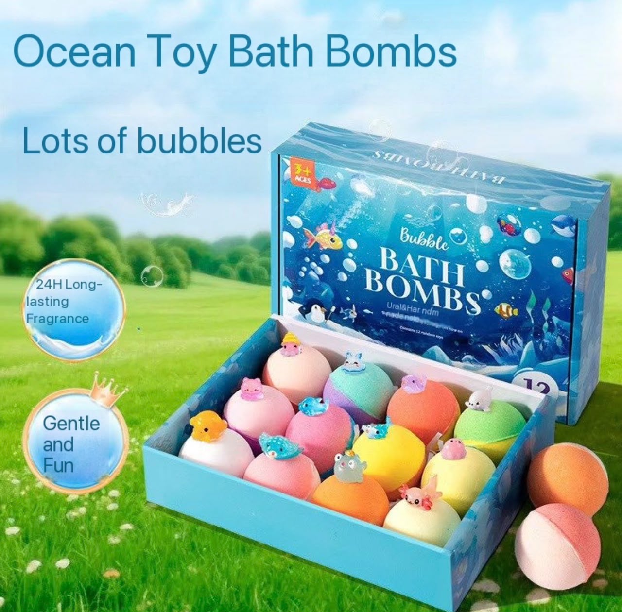 Bath Bombs for Kids with Toys - Pack of 1