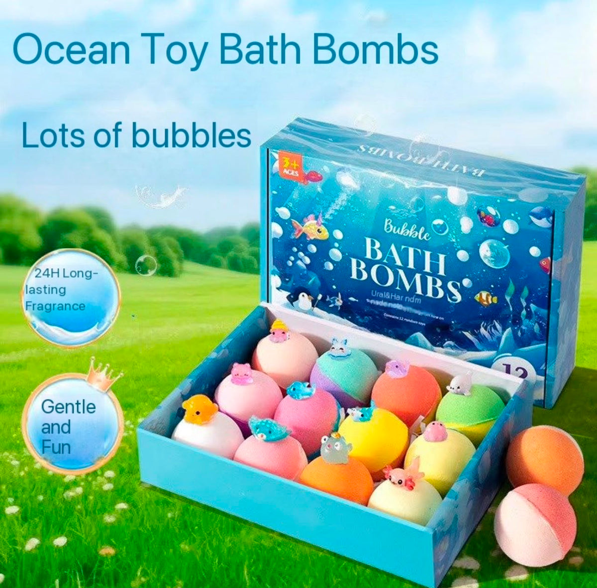 Bath Bombs for Kids with Toys - Pack of 1