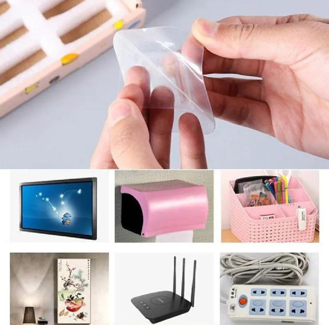 Premium Transparent Adhesive Wall Hook 5 pairs ( 10 PCs )