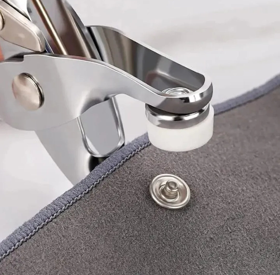 Snap Button Fastener Kit with Piler Tool
