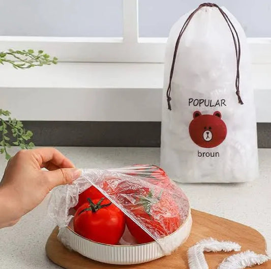 Elastic Food Storage Covers (Set of 100)