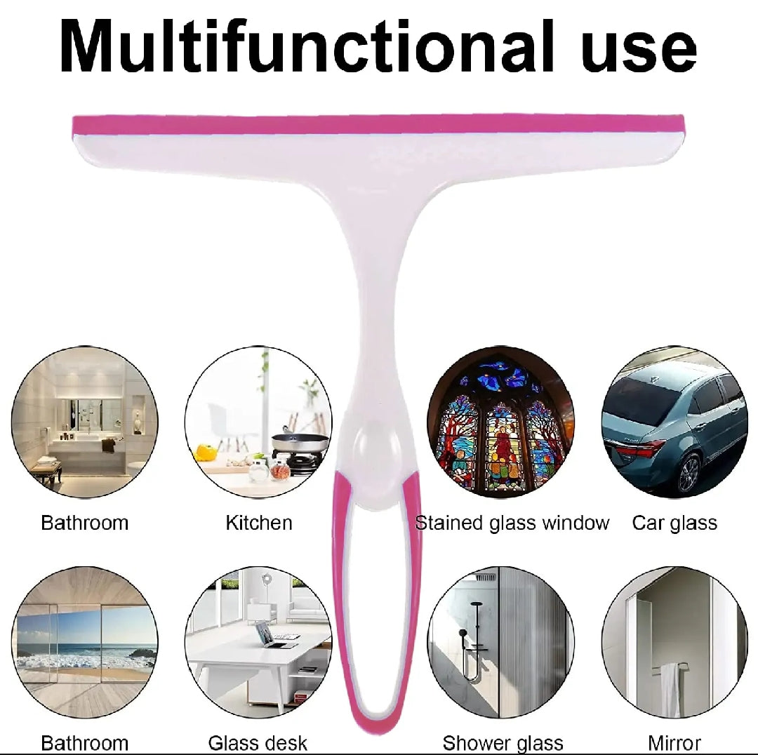 Streak-Free Water Wiper for Windows, Mirrors & Bathroom Surfaces