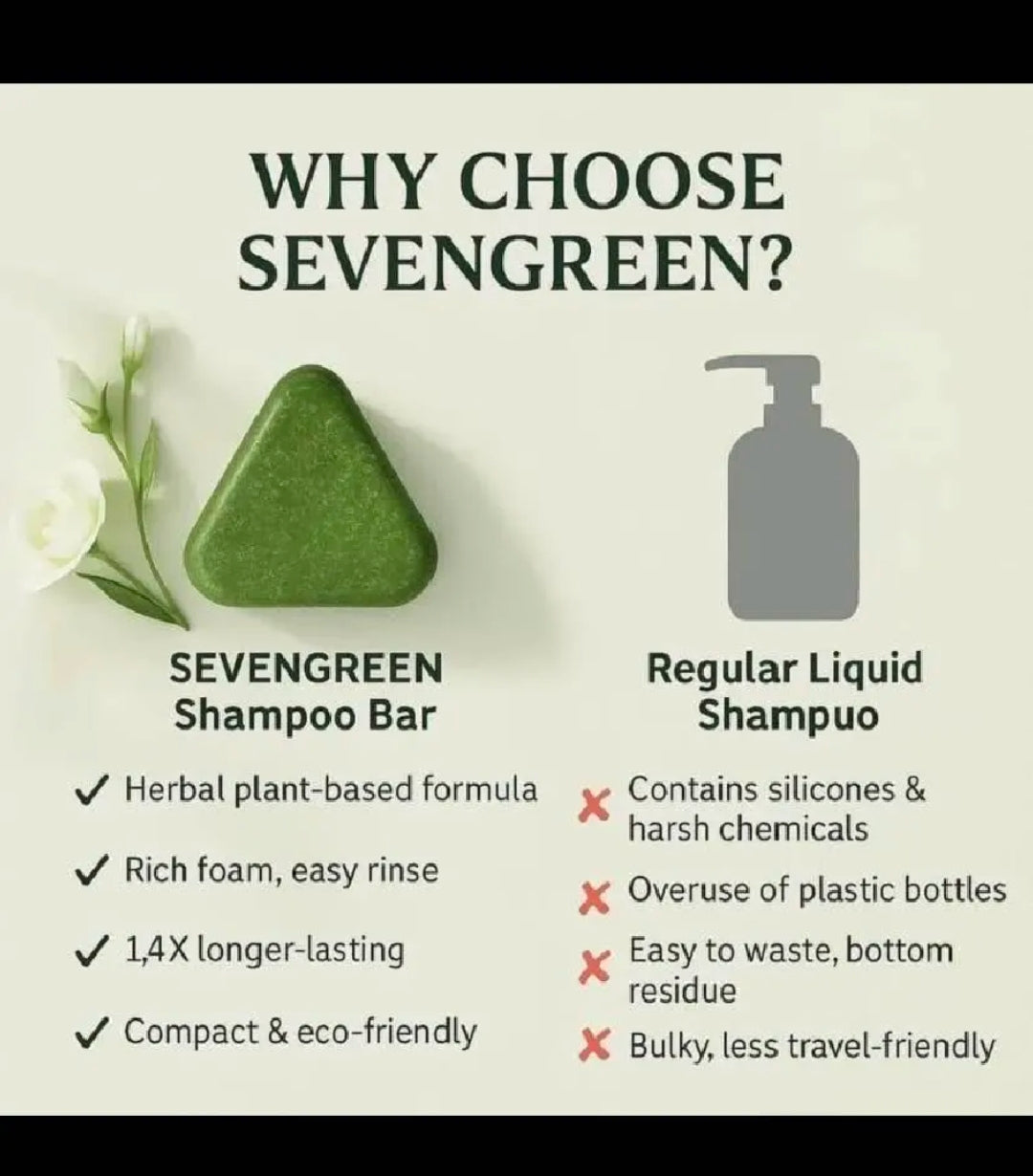 Seven Green Herbal Shampoo Bar