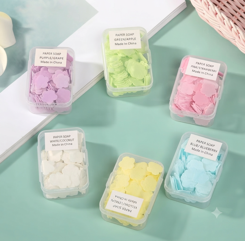 Cute Mini Flower Paper Soaps