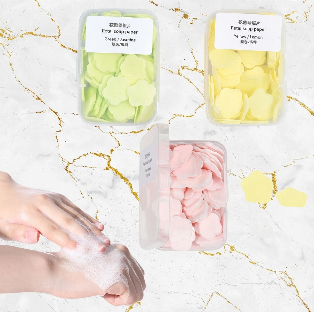 Cute Mini Flower Paper Soaps