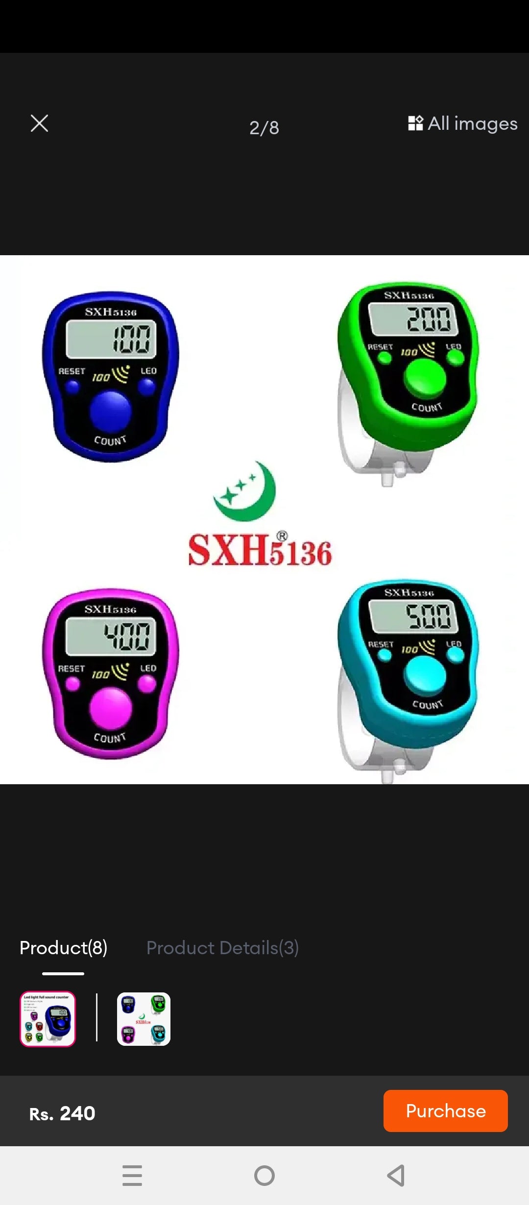 Digital Finger Counter