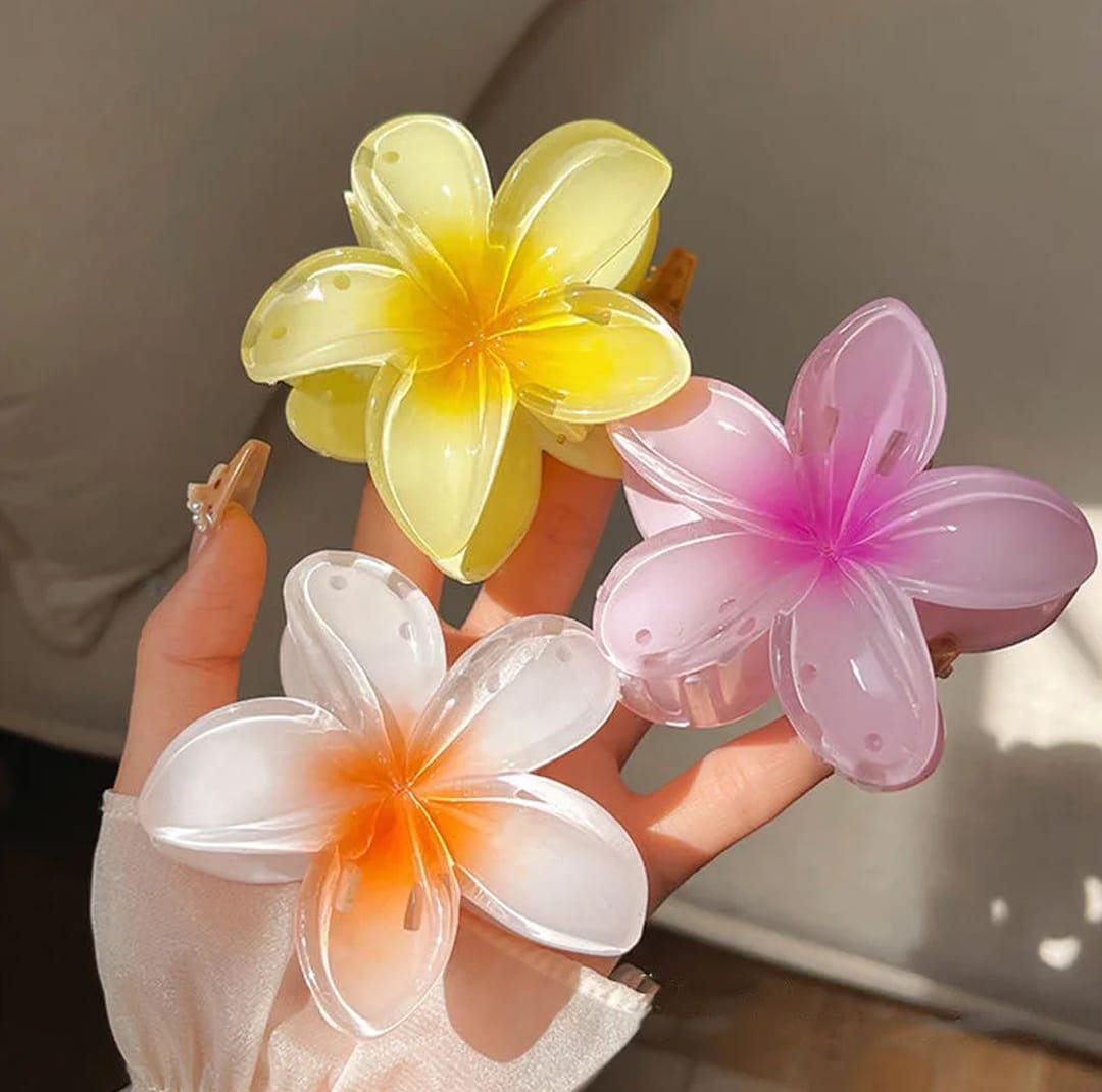 2PC Set Of Elegant Floral Hair Clips