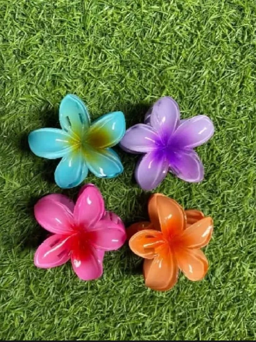 2PC Set Of Elegant Floral Hair Clips