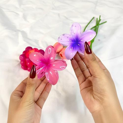 2PC Set Of Elegant Floral Hair Clips